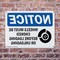 Signmission Wheels Must Be Chocked OSHA Notice Sign, Plastic, 14in W x 10in L, 2PK OS-2PACK-NS-P-1014-L-16909 - alternate 8